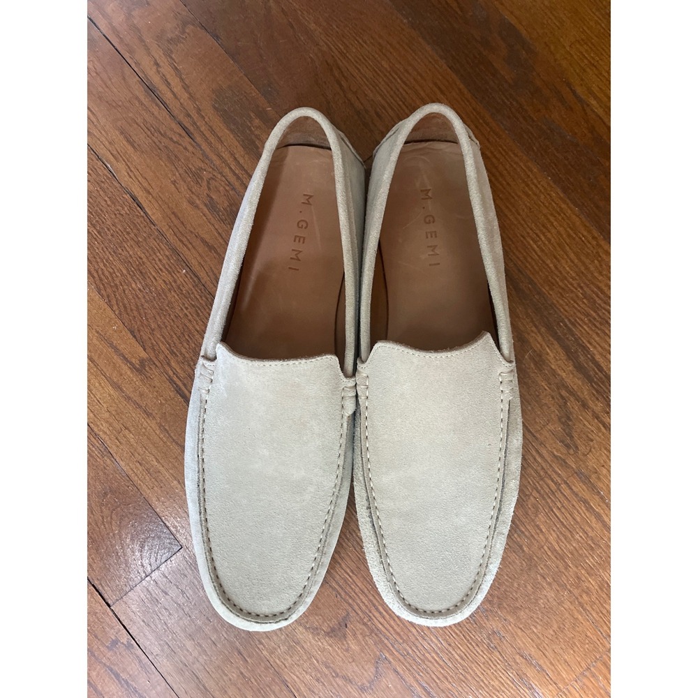 M. Gemi Men's The Felize Uomo Driving Loafer Size 43 (U.S. 10-10.5) Latte Suede